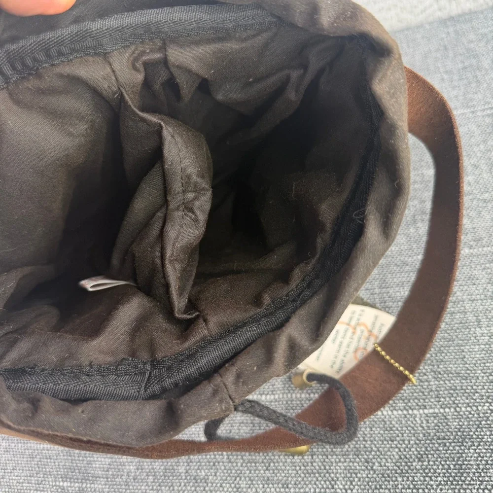 Didgeridoonas Mateship Two Cool Wine Cooler Bag Brown Oilskin Wool NEW